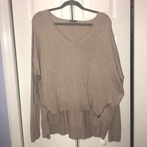 Beige V neck sweater